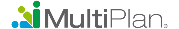 MdHelper logo with abstract multicolor shapes forming a figure on the left and gray blocky 'MdHelper' text on the right
