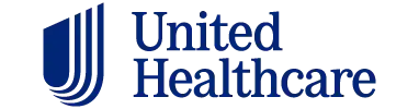 UnitedHealthcare logo featuring a blue shield emblem and wordmark